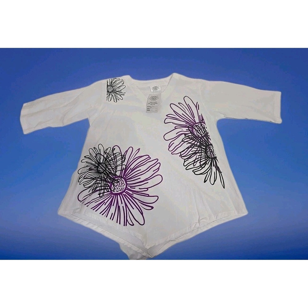 Cotton Made Casual By Humans Women's Medium Shirt Floral